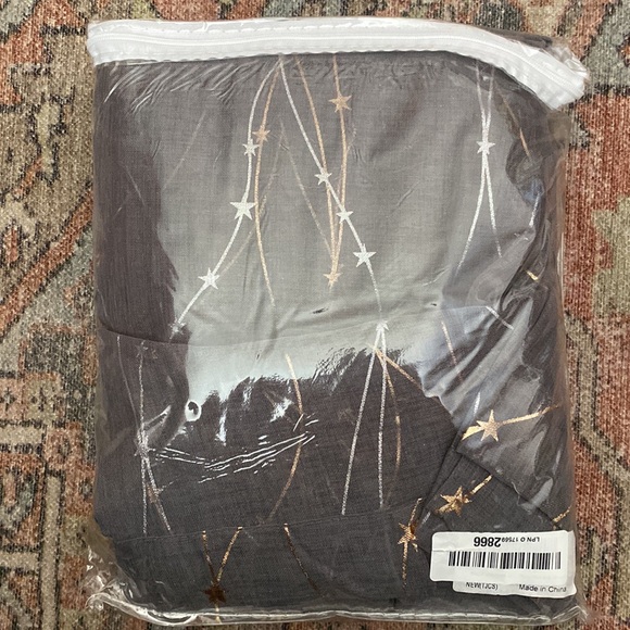 Sold NEW Sheer Curtains 95 “ Long Semi Sheer Curtain with Star Print Design 2 - Picture 8 of 8